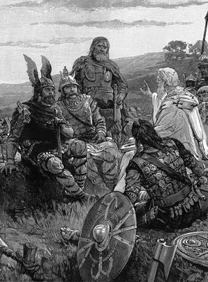 울필라스가 고트족에게 복음을 설명하다, 1900