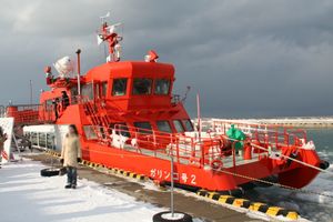 몬베쓰항에 정박 중인 가린코호 2