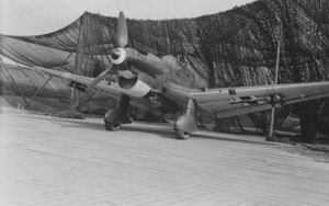 1940년 네덜란드 스히폴 공항에 주차된 융커스 Ju 87 B.