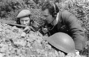 제2차 세계 대전 중 작전 중인 영국 이동 전투 통제관