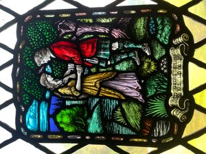 위 키크 오 더 헤더의 스테인드 글라스 창문