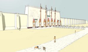 당시 멤피스 프타 신전의 복원도