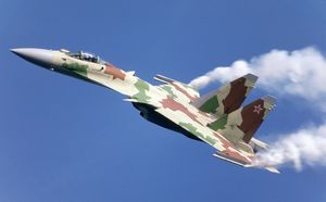 높은 받음각에서의 Su-27M / Su-35