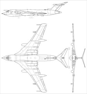 핸들리 페이지 빅터 B.1 삼면도