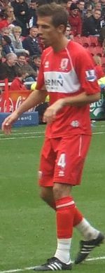 2008년 미들즈브러에서 뛰고 있는 오닐