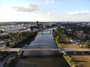 마그데부르크를 흐르는 엘베강