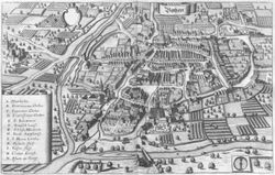 1679년 발행된 지도에 그려진 볼차노