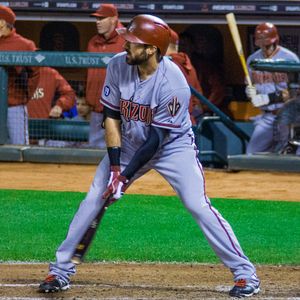 2013년 애리조나 다이아몬드백스에서 타격하는 이튼