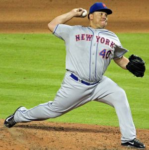 2014년 메츠에서 투구하는 콜론