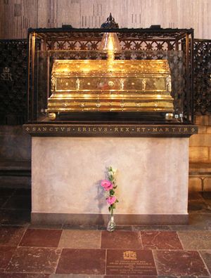 성 에릭의 은도금 성유물함, 웁살라 대성당