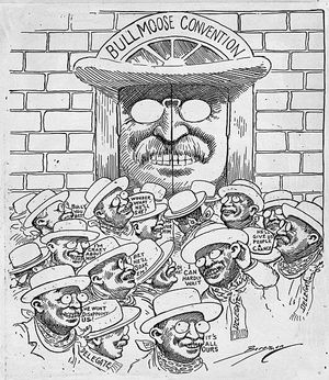 1912년 불 무스 전당대회 대표들은 루스벨트를 닮았다.