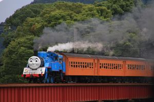 JNR C11형 기관차, 2014년 일본, 토마스 기차로 재도색