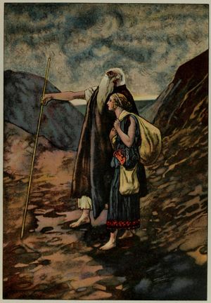 눈먼 오이디푸스와 그의 딸 안티고네