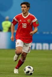 러시아 대표로 2018년 FIFA 월드컵에 참가한 유리 지르코프
