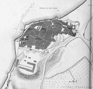 1841년 야파의 오렌지 농장을 보여주는 지도