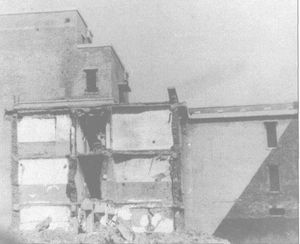 1945년 철거 당시의 731부대 사각형 건물