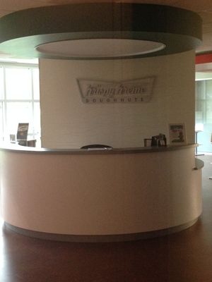 크리스피 크림 본사 리셉션 데스크