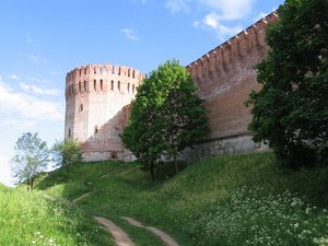 스몰렌스크 크렘린을 둘러싼 성벽의 총 길이는 6.5km, 높이는 최대 19m, 너비는 최대 5.2m이며, 총 38개의 망루가 있었다. 크렘린은 포격과 화재로 9개의 망루를 잃었다.