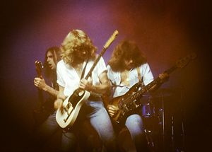 1978년 스테이터스 쿼와 함께한 파핏(가운데)