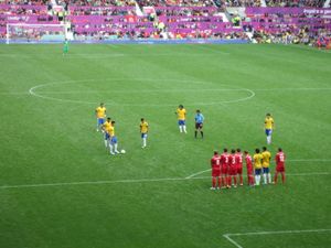 2012년 올드 트래포드에서 열린 2012년 하계 올림픽에 출전한 브라질 대표팀의 오스카르(등번호 10번).