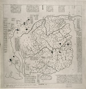 12세기 중국 지도인 화이도(華夷圖). 9세기 초 가탐의 지도에서 영감을 얻었을 수 있다.
