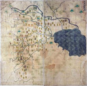 대명여지도에 그려진 명나라 장성 (직례성 지역)