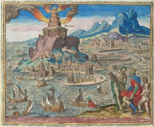 필립 갈레의 알렉산드리아 등대; 1572년, Rijksmuseum