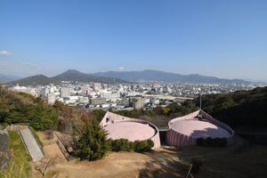 쿠와노 산에서 바라본 호후 시가지