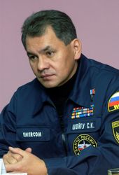 비상사태부 장관 시절의 세르게이 쇼이구 (2003년)