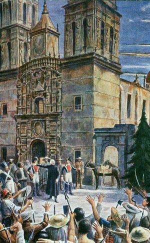 미겔 이달고가 돌로레스에서 국가 독립을 선언했다.