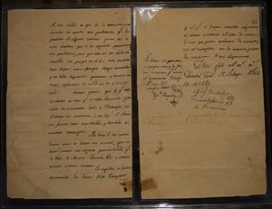 멕시코시티 공격을 피하기 위한 설명을 담은 편지