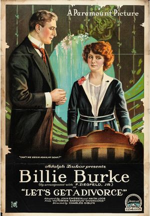 사르두의 "이혼합시다!"를 기반으로 한 1918년 영화 "이혼합시다" 포스터