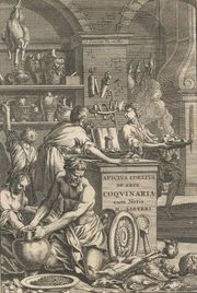 De opsoniis et condimentis (암스테르담: J. Waesbergios), 1709. 마틴 리스터가 사적으로 인쇄한 아피키우스의 두 번째 판의 표지