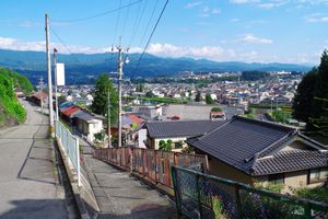 아타고자카에서 바라본 이이다시 시가지