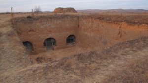 전형적인 야오둥 거주지