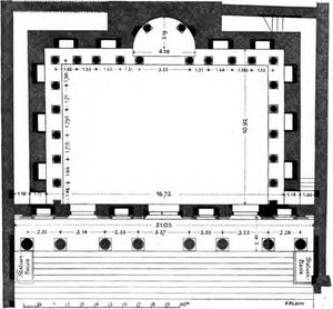 켈수스 도서관 평면도