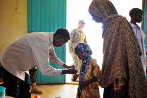 주혈흡충증 치료를 받는 에티오피아 어린이들