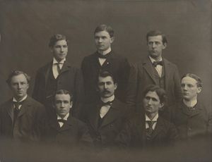 1898년 미시간 대학교 민주당 클럽의 사진