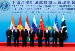 2018년 상하이 협력 기구 (SCO) 정상회의에서 후세인