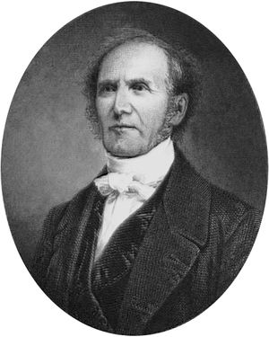 브릭 장로교회 목사이자 제55대 총회 의장인 가드너 스프링의 초상화