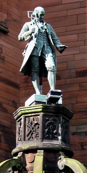 헨리 찰스 페르가 1908년에 제작한 제임스 와트 동상