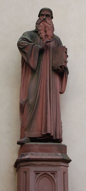 바젤 대성당의 외콜람파디우스 조각상