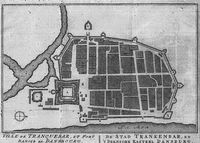 17세기 트랑케바르 덴마크 지도