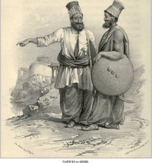 "신드인"의 전통 의상 샬와르