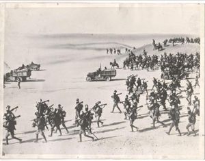 에티오피아의 이탈리아 식민지 군대와 차량 부대