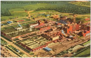 1950년대 듀폰의 사우스캐롤라이나주 캠던에 있는 오론 공장