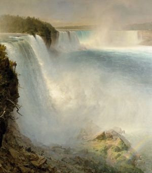 미국 측에서 본 나이아가라 폭포(Niagara Falls, from the American Side) (프레데릭 에드윈 처치, 1867)