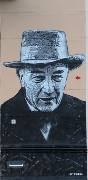 클라겐푸르트의 무질 하우스에 있는 로베르트 무질 묘사