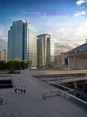 중관춘 광장 남서쪽 풍경.