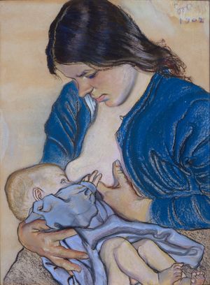 Macierzyństwo ("모성"), 1902년 스타니스와프 비스피안스키의 그림